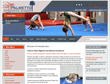 Tablet Screenshot of palmettogym.com